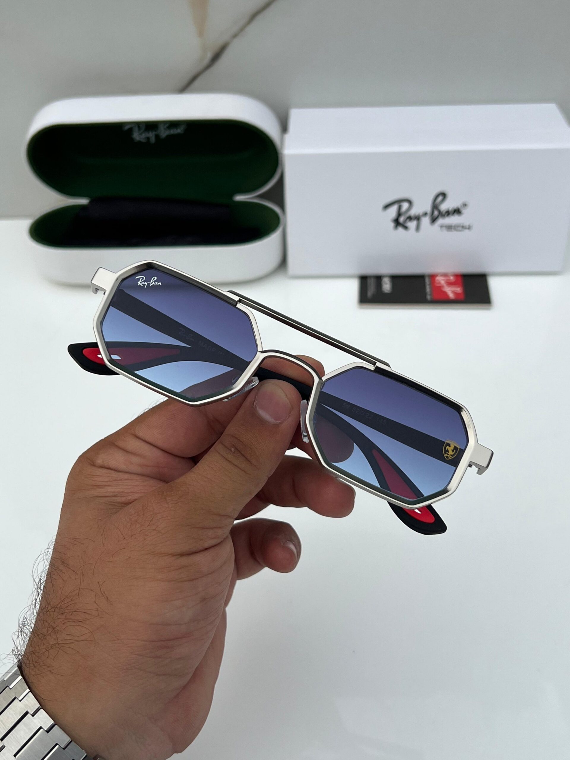 Rayban 05 silver blue