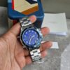 Fossil Fb 03 silver Blue Metal Watch