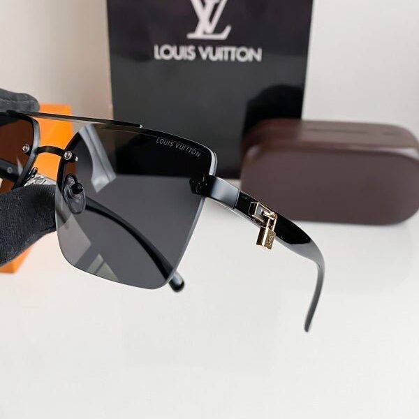 Branded  Lv Gold Black Sunglasses Bt