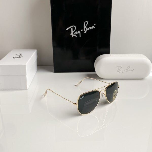 Branded Rb Black Gold Sunglasses Bt