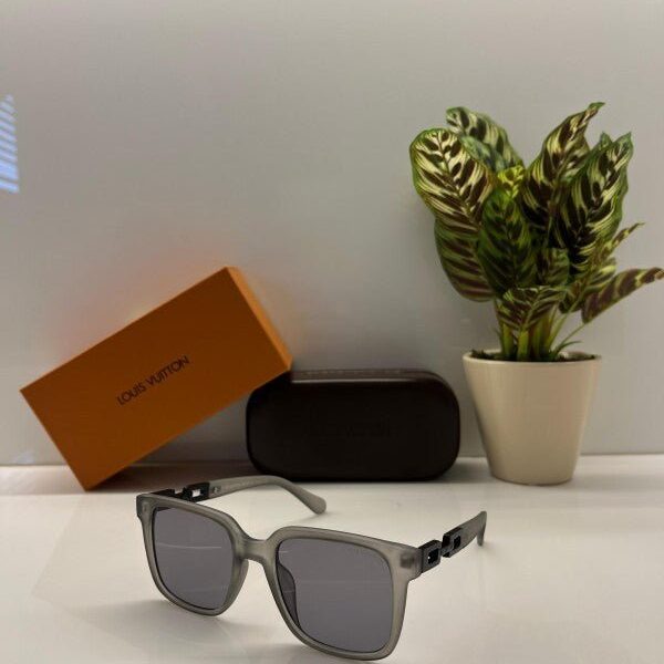 Branded Lv Matt Grey Sunglasses EW