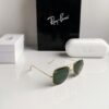 Branded Rb Gold Green Aviator Sunglasses Bt