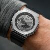 G-SHOCK GM 2100 SILVER BLACK  Premium Quality WATCH
